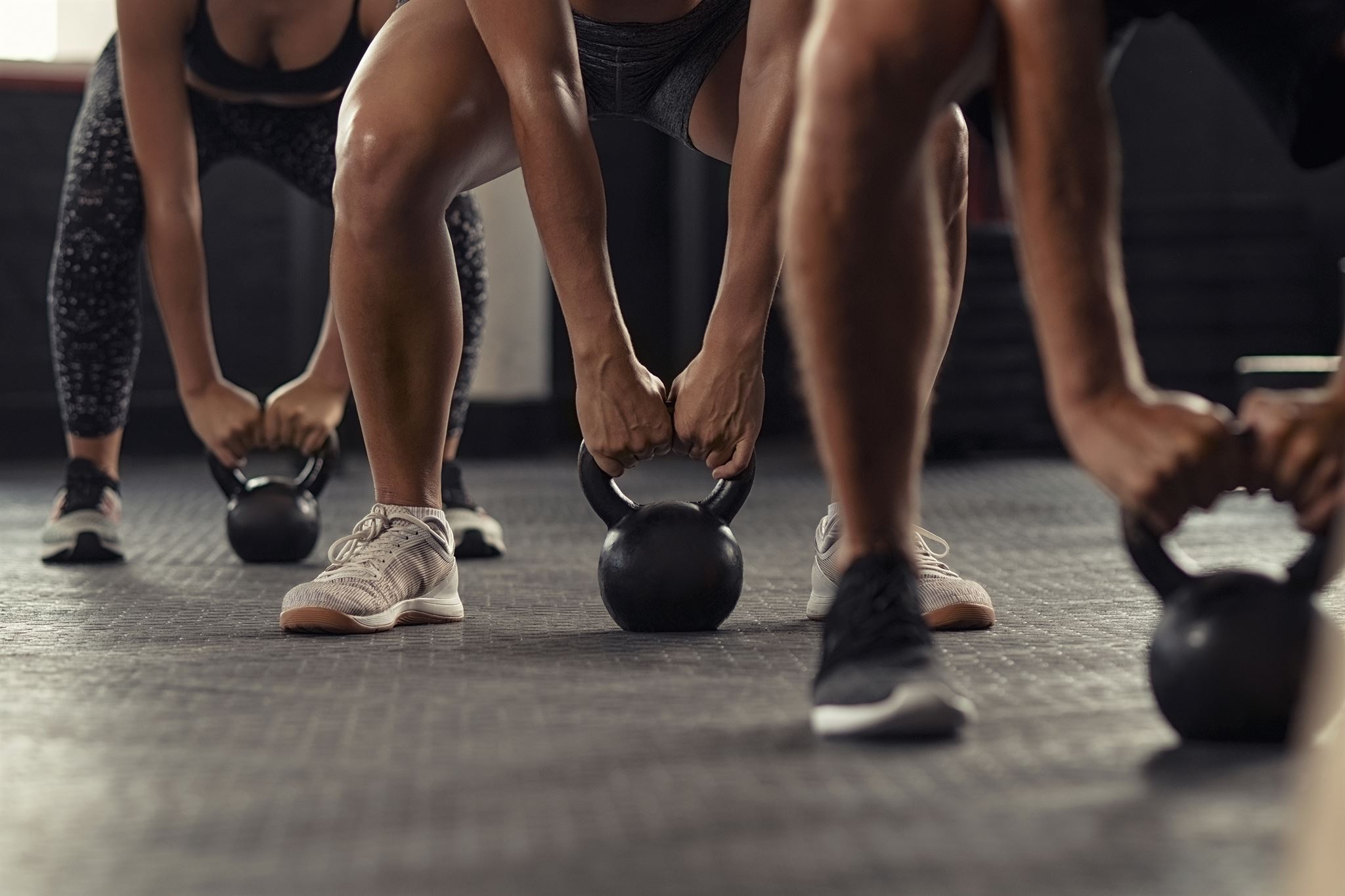 Group fitness class in session