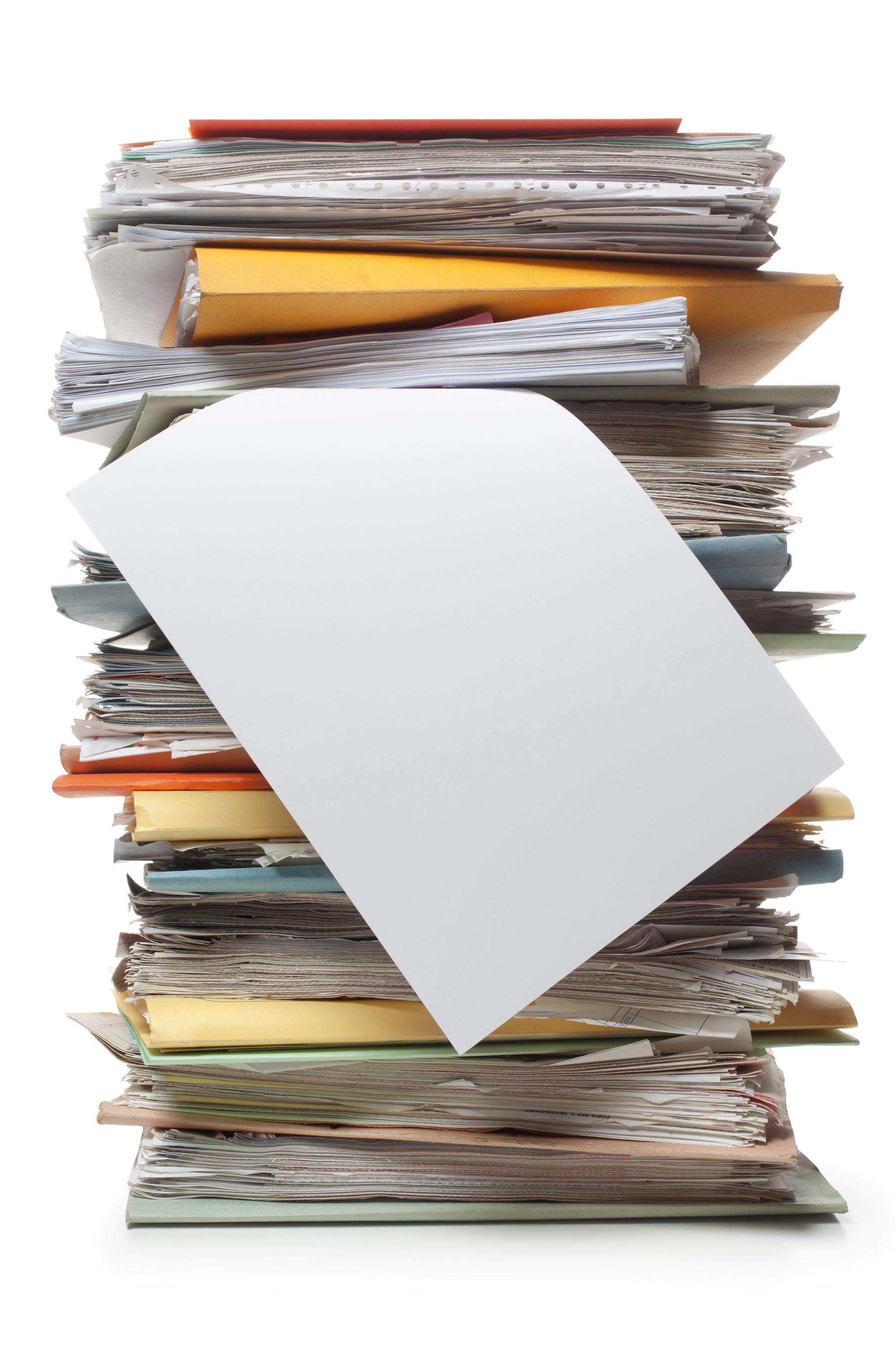 Legal documents and evidence folders