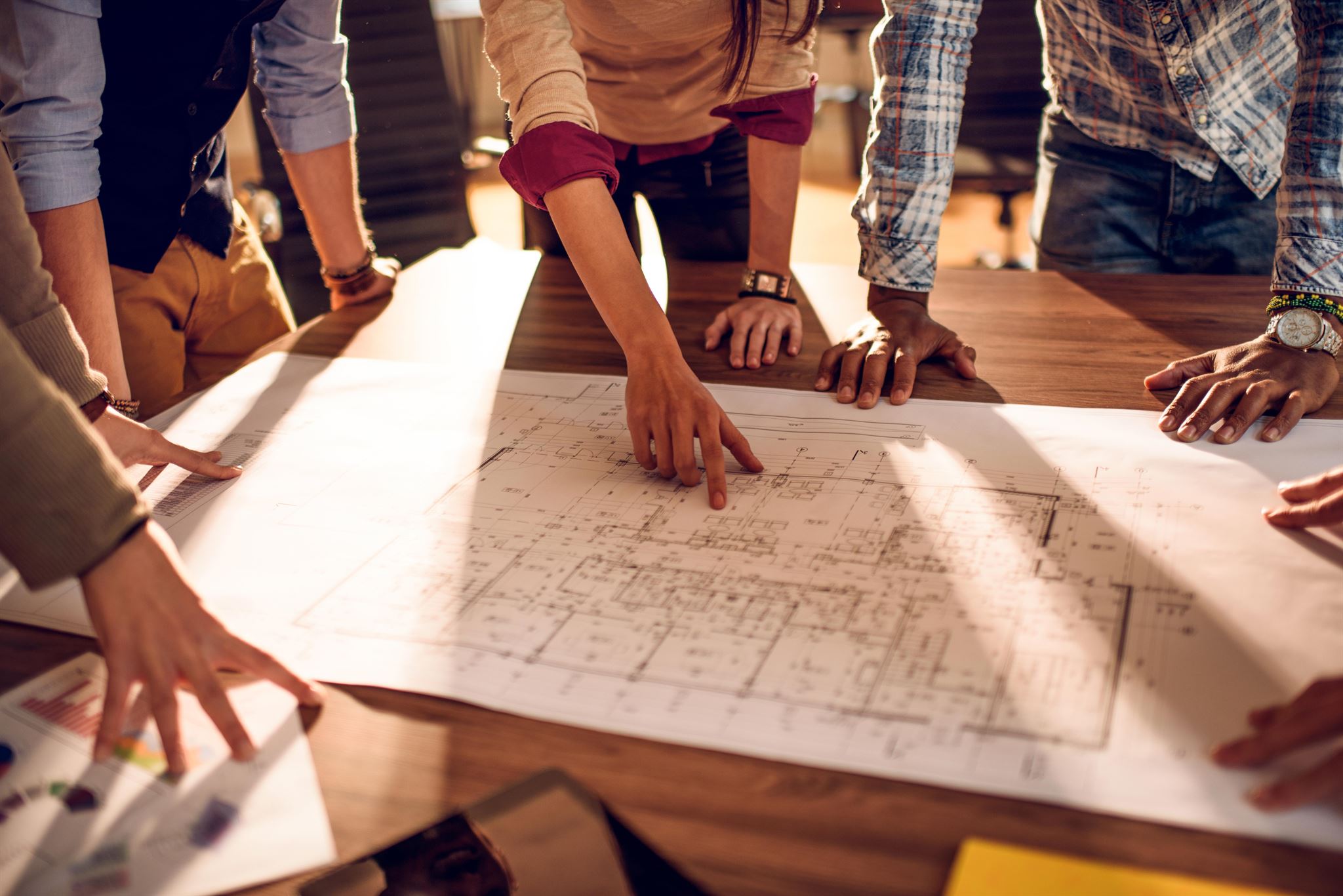 Plano arquitectónico de remodelación de casa