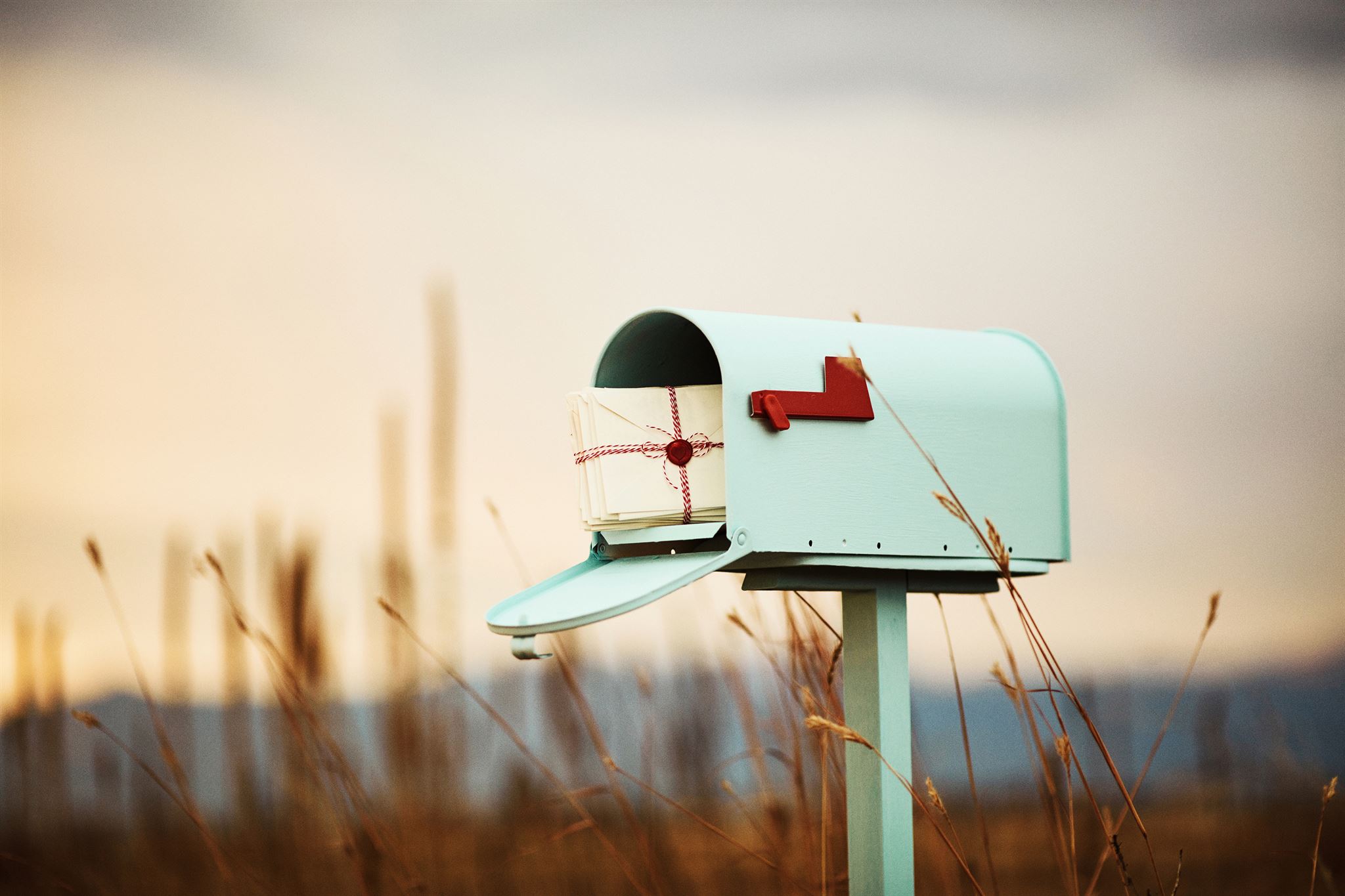 email inbox receiving weather data