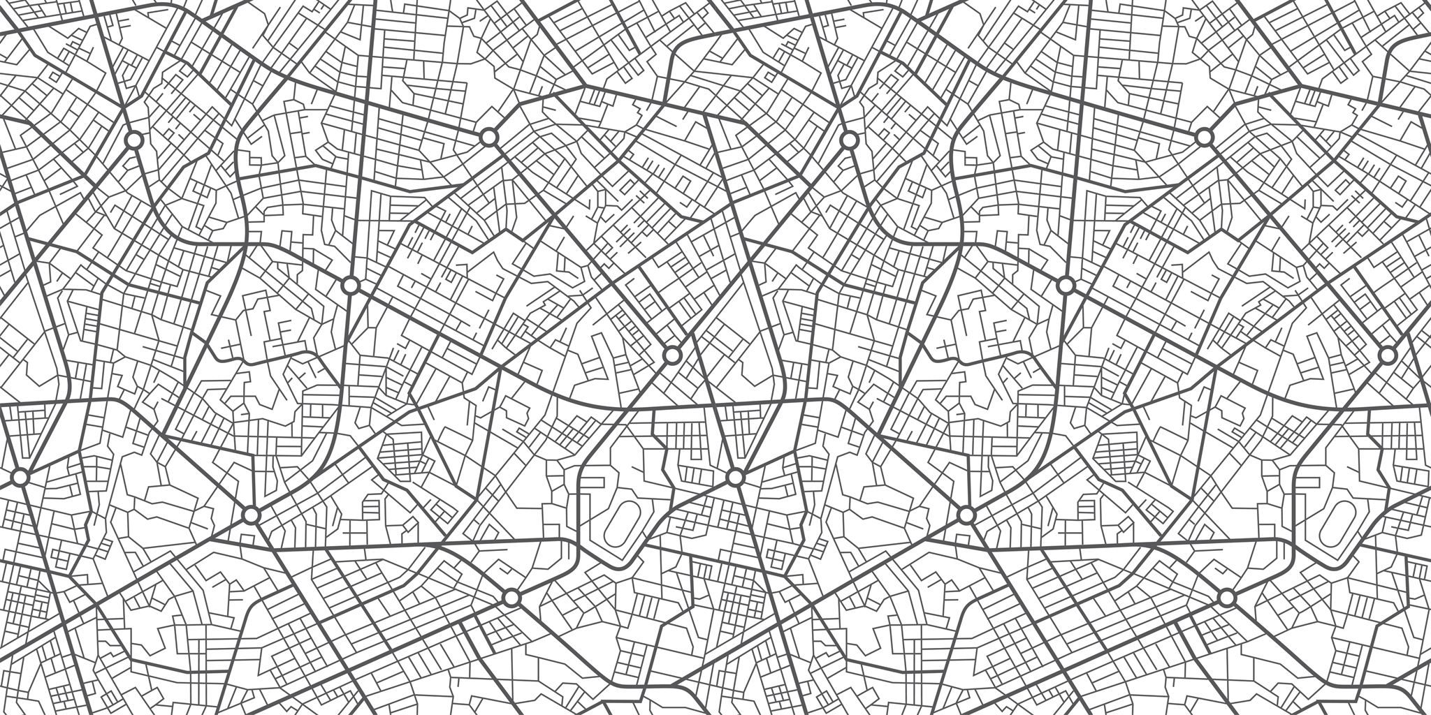 Map showing municipal service zones