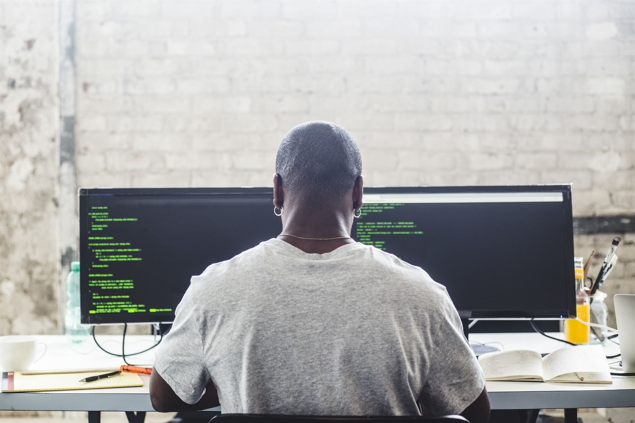 User logging into system