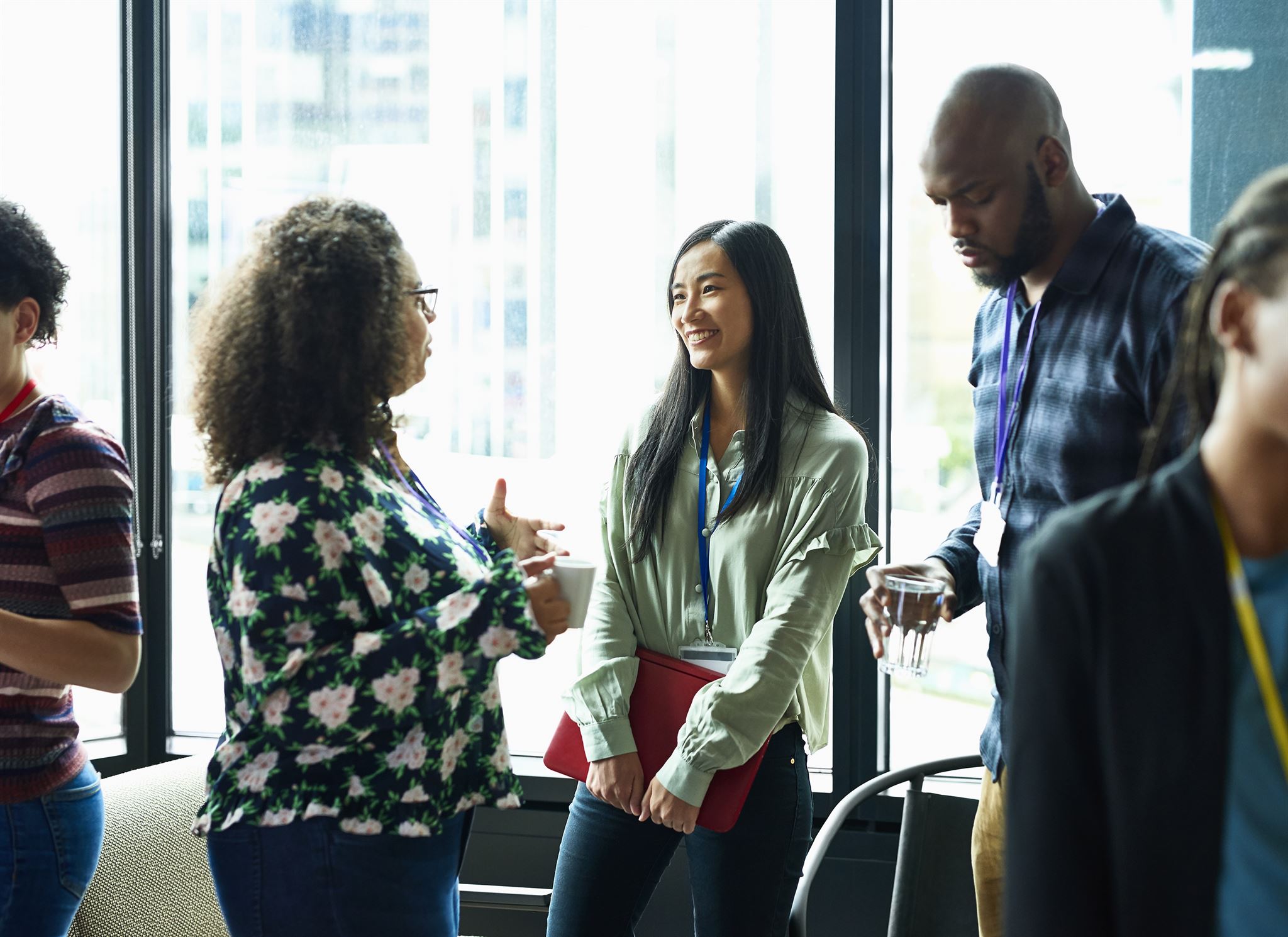 Diverse team in meeting room
