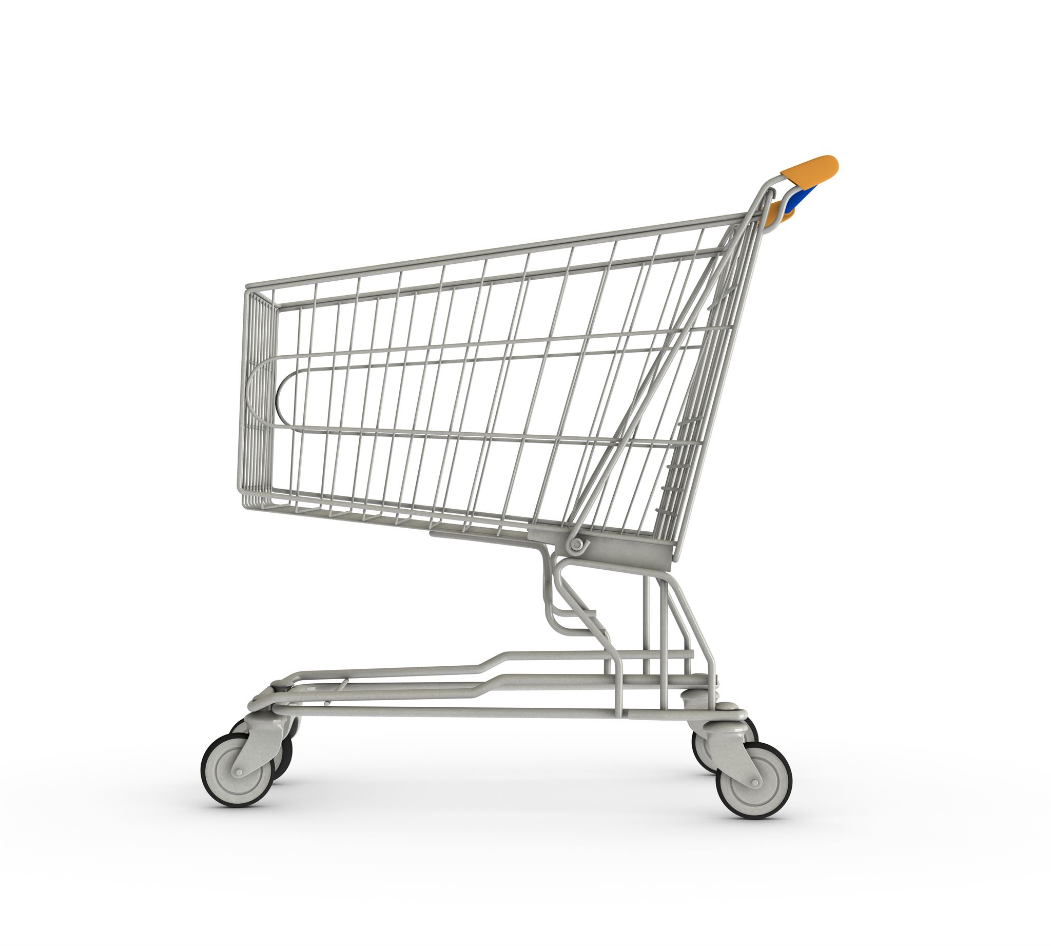 Shopping cart full of products