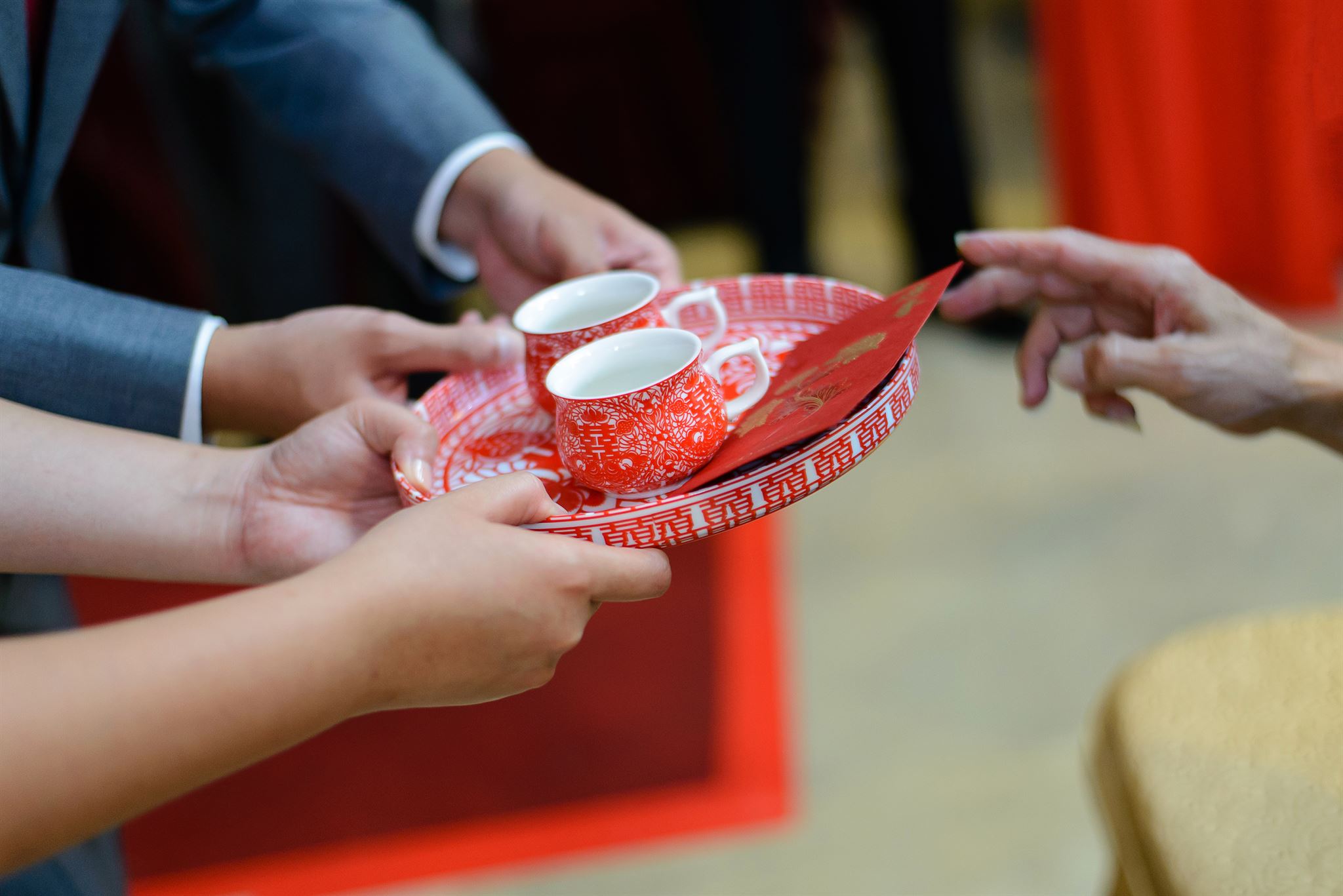 Coffee tasting event with people