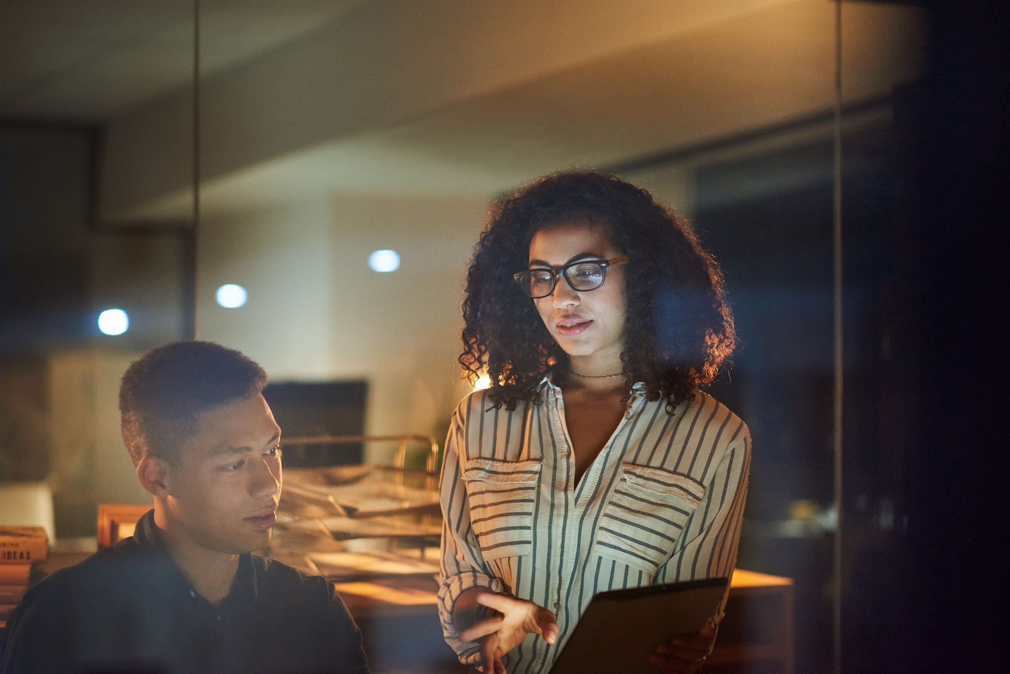 Team collaborating on cybersecurity project