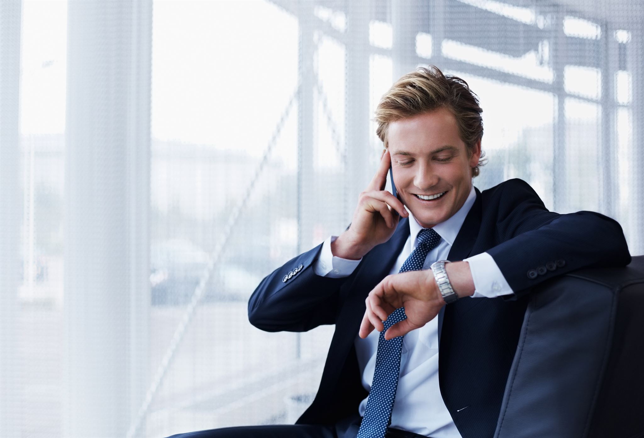 Client receiving appointment confirmation on smartphone