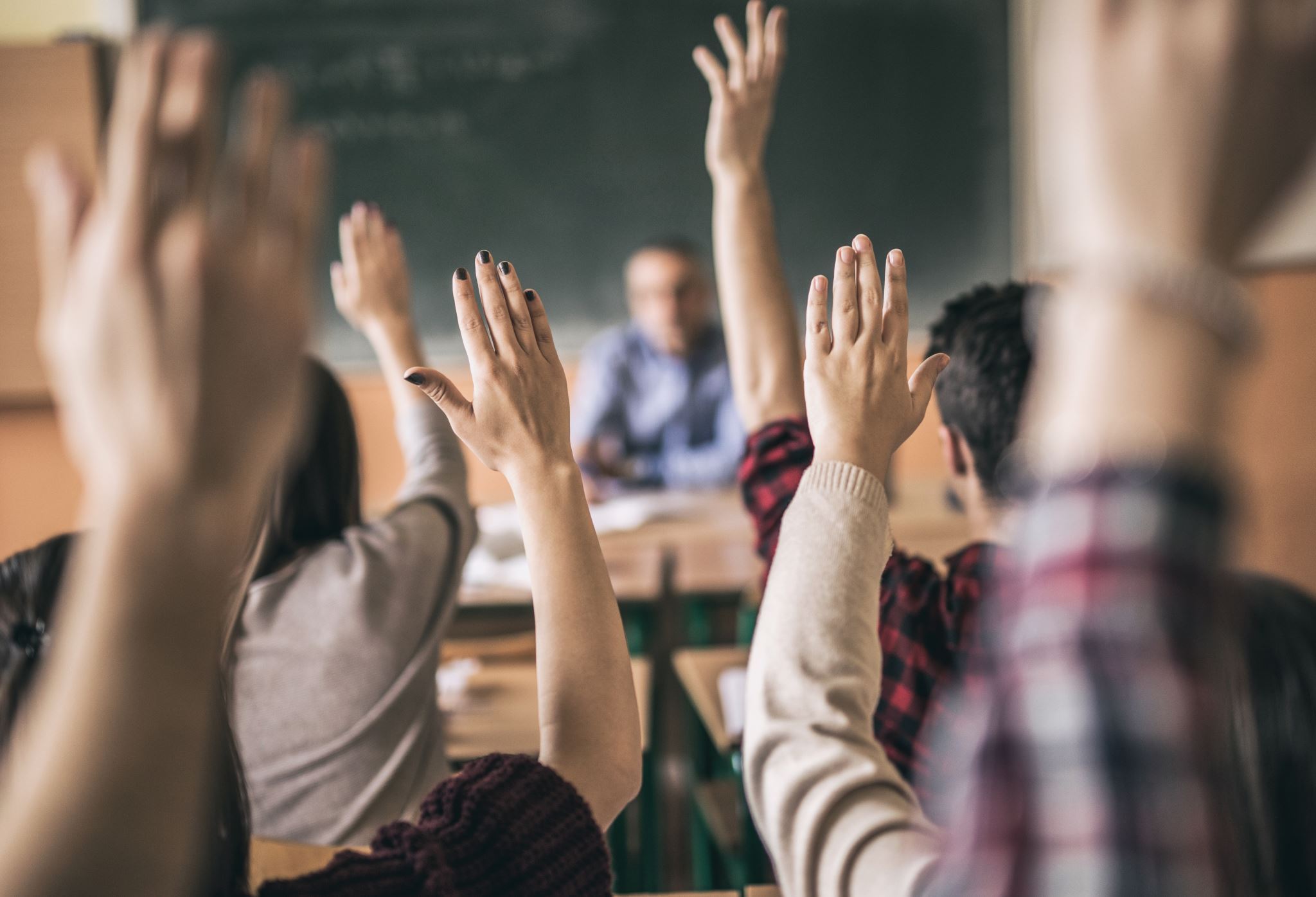 Classroom with students and teacher