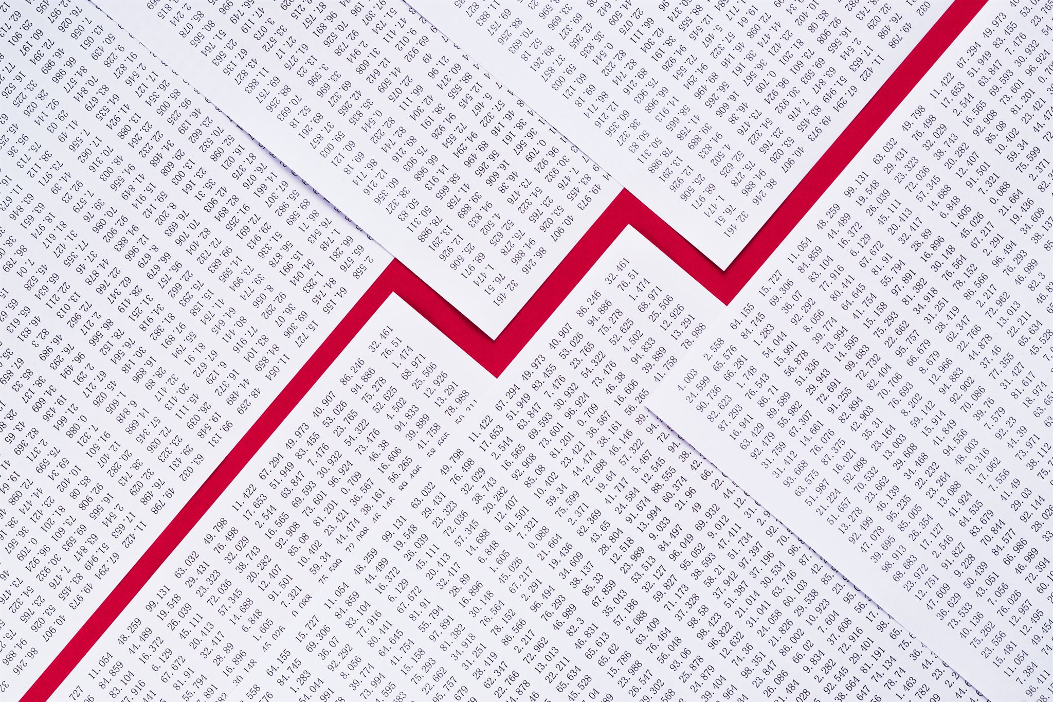 Excel spreadsheet with account data