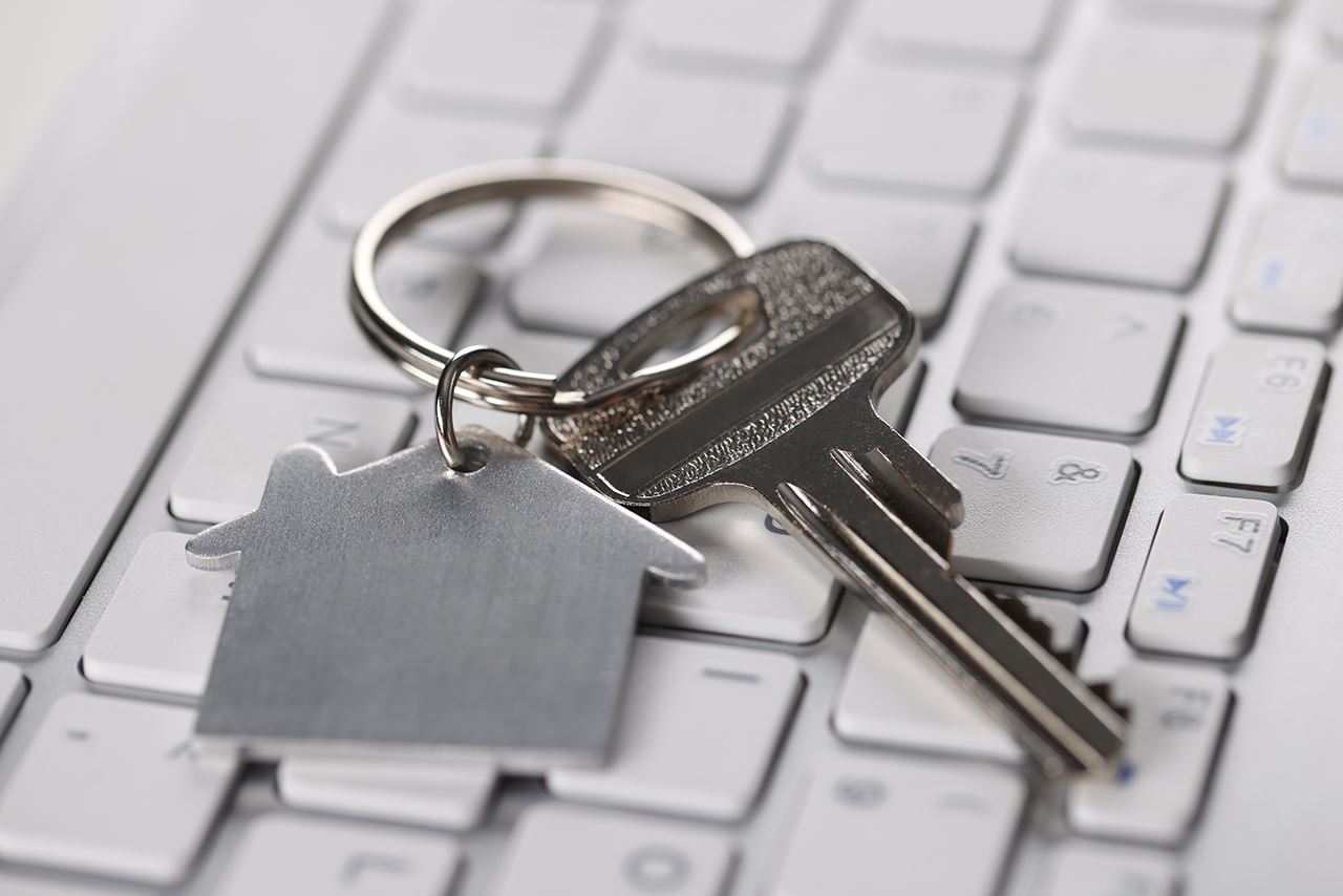 Secure login screen on laptop