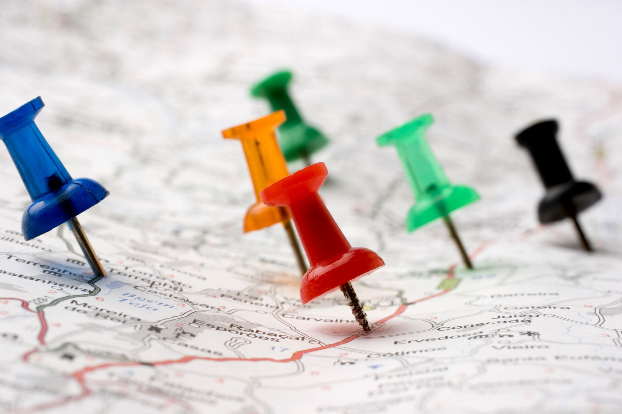 Global map with university markers