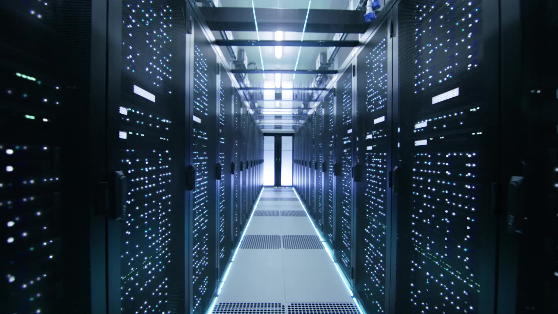 Sala de servidores de alta tecnología