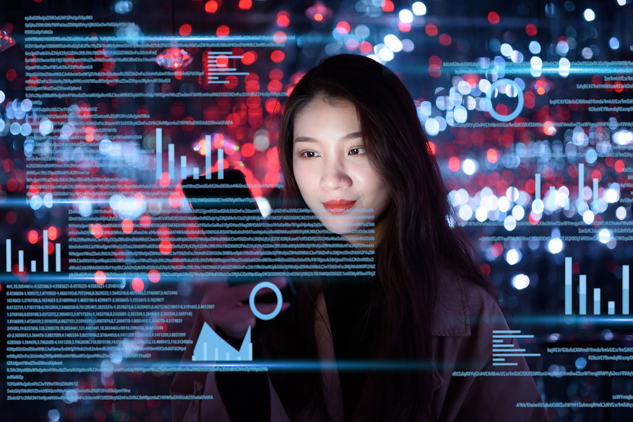 User interacting with AI chatbot
