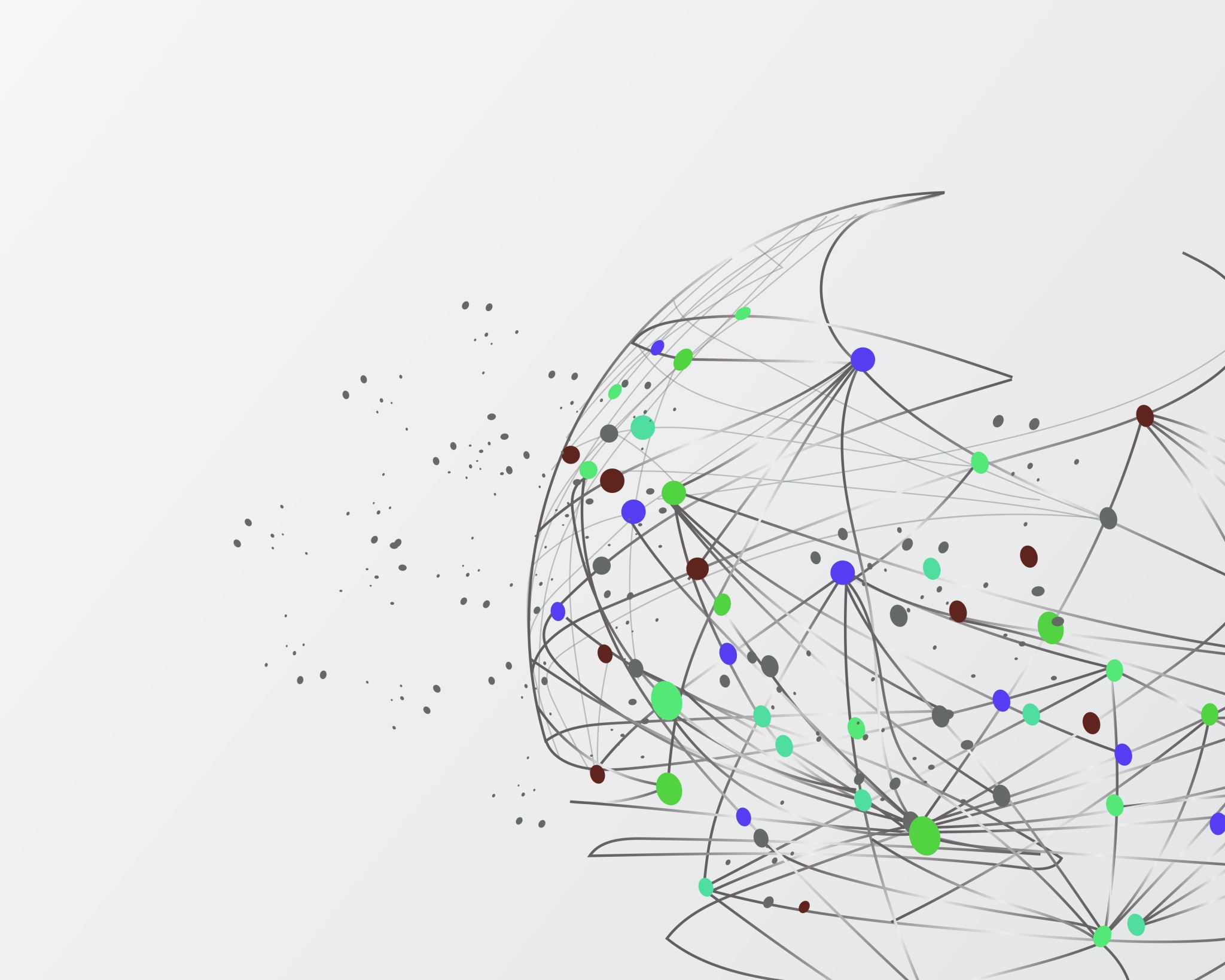 Abstract digital neural network visualization