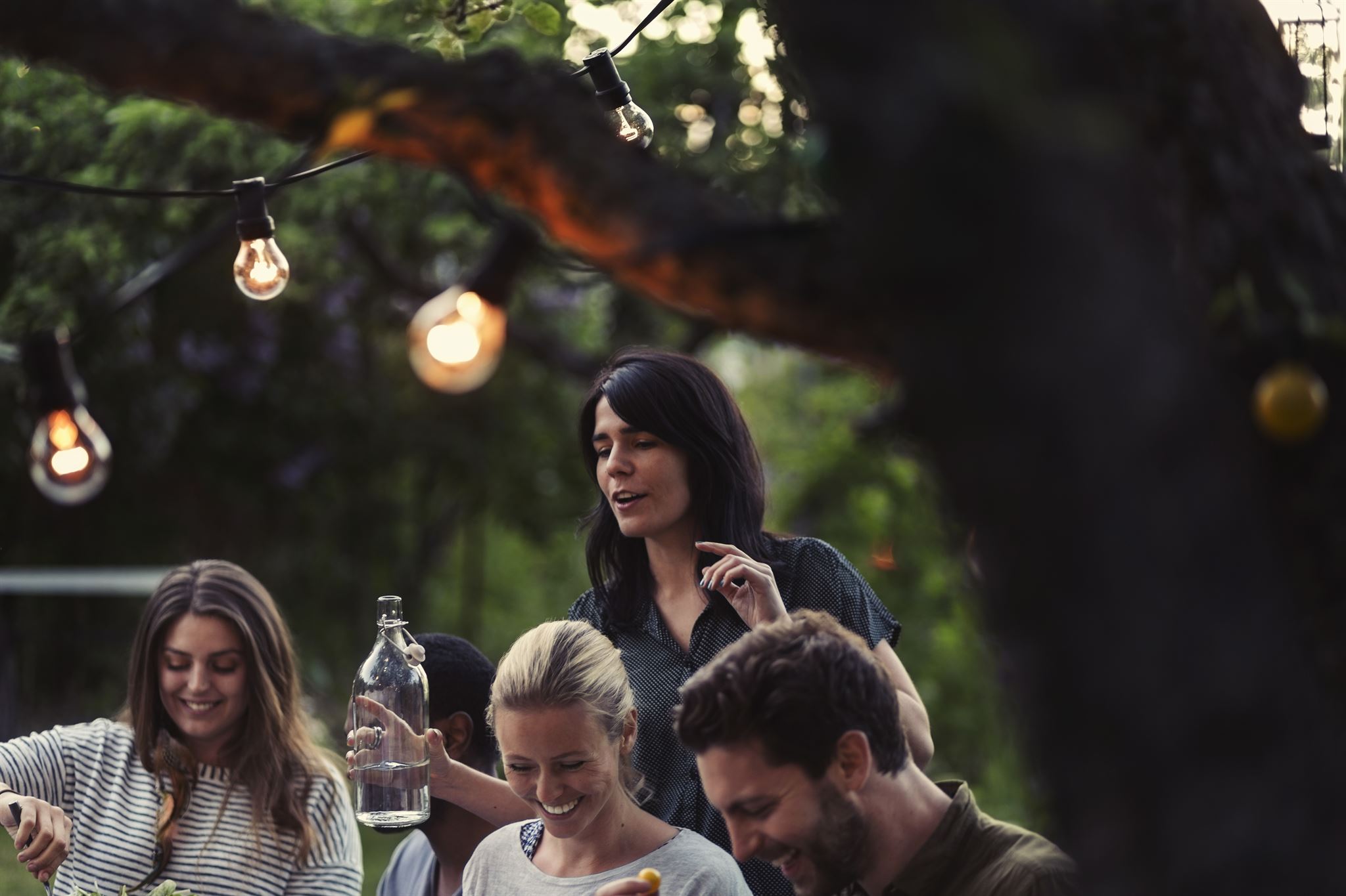 Community members attending a local outdoor event