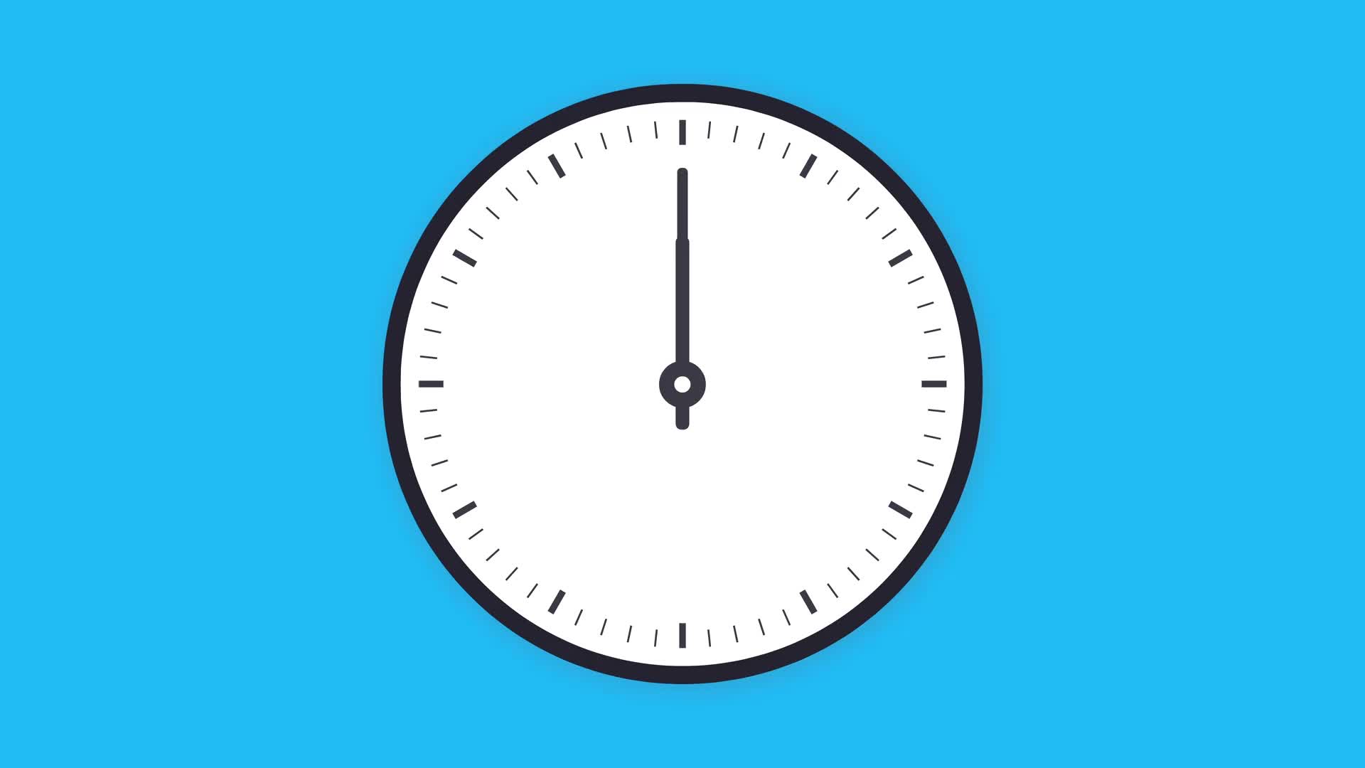 Clock showing fast process