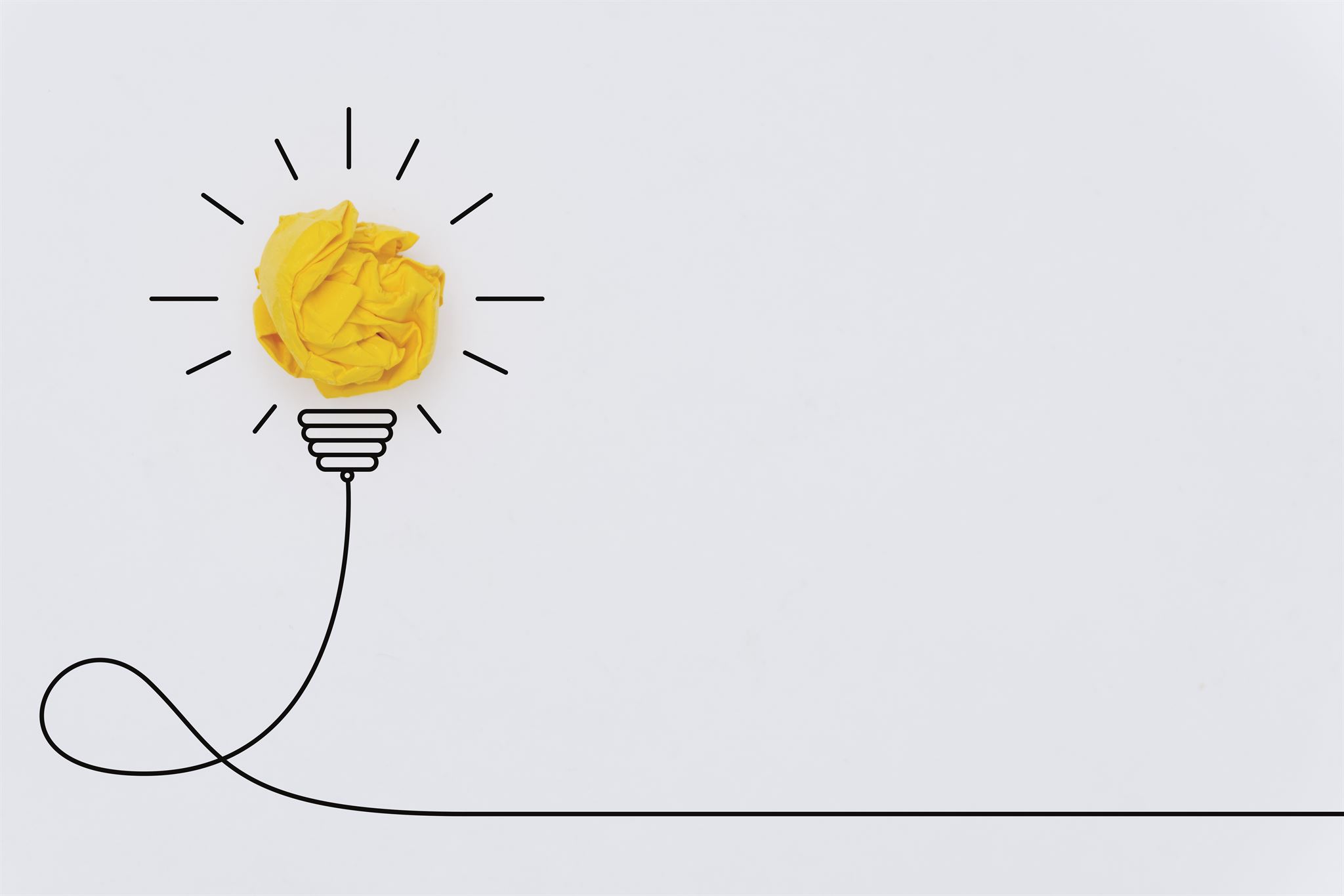 Lightbulb representing new ideas